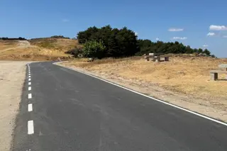 Carretera que une La Garganta con la provincia de Salamanca. Foto de la Diputación de Cáceres