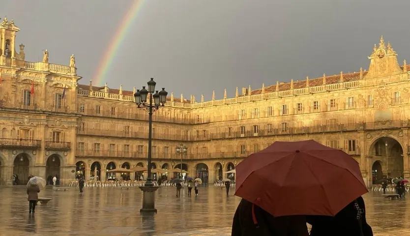 Arcoíris en Salamanca. Foto A.B.