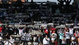 Aficionados de Unionistas ante el Tudelano / FOTO SALAMANCA24HORAS.COM