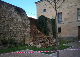 Se derrumba parte de la muralla de Ciudad Rodrigo. Foto Ayuntamiento de Ciudad Rodrigo
