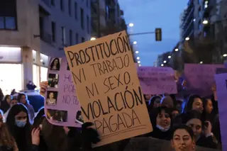 Manifestación organizada por el movimiento feminista de Salamanca