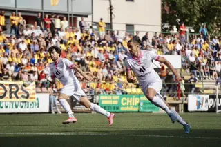 Gabri y Javi Navas, ante el Sant Andreu | FOTO SALAMANCA CF UDS