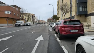 Rotura de una tubería en la calle Río Sil
