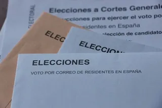 Voto por correo para las elecciones generales. Foto de archivo