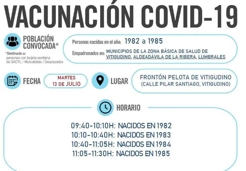 Primera dosis Vitigudino