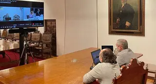 Encuentro entre Ricardo Rivero y Nadia Calviño