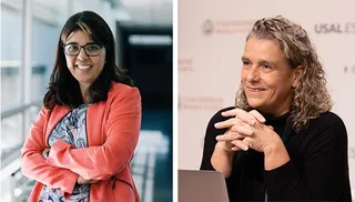 Las investigadoras, Maira Bes Rastrollo de Universidad de Navarra; y Renata Bertazzi, de la Universidad de São Paulo (Brasil) y de la Universidad de Salamanca | USAL
