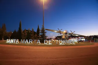 Glorieta de la base aérea de Matacán. Foto Ayto Santa Marta de Tormes.
