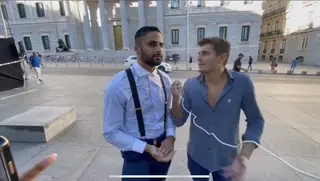 Lucas Burgueño en el twitter de Vito Quiles. @vitoquiles