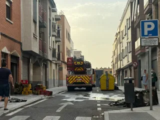 Incendio en un bar en la calle Concordia
