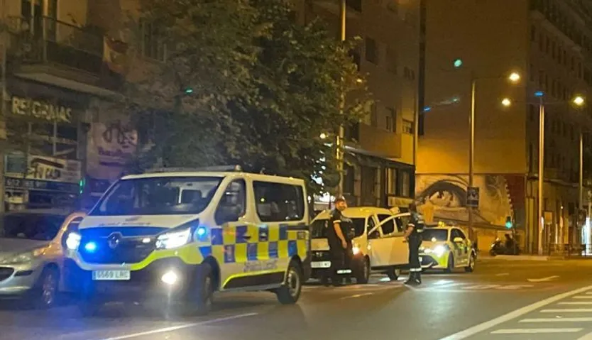 Accidente en el paseo de la Estación