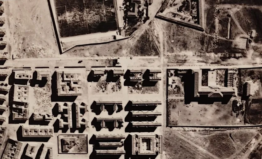Anteproyrcto presentado en Salamanca para el barrio de San Bernardo. Archivo Histótico de Salamanca.
