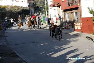 Encierro a caballo en Aldeadavila martes (18)