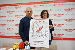 José María Rodríguez y Olivia Martín Cáritas operación vivienda 2017 (Copy)