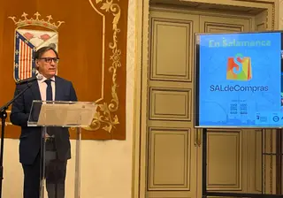 'SALdeCompras' la nueva marca que nace en Salamanca para impulsar el comercio local. Foto de archivo de la presentación del programa