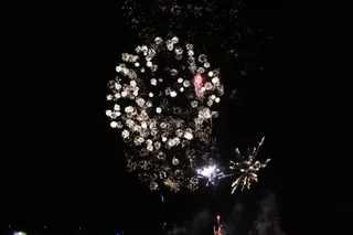 Fuegos artificiales para despedir las fiestas en Santa Marta de Tormes, lunes, 29 de julio de 2024. Fotos Carlos H.G