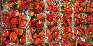 Fresas sobreenvasadas