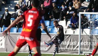 Cortina, en el duelo de ida ante el Rayo Majadahonda | FOTO SALAMANCA24HORAS.COM