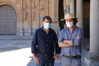 Chema de la Peña graba en Salamanca un documental sobre la actriz Charo López