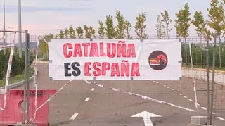 Aparecen pancartas en apoyo a la unidad española en Salamanca: "Cataluña es España"