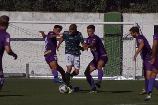 Carmona, en el duelo ante el Palencia Cristo Atlético | FOTO SALAMANCA24HORAS.COM