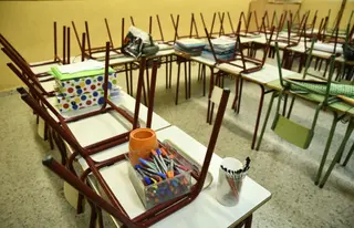Aula infantil en un colegio de educacion primaria 