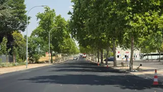 Avenida de San Agustín en obras