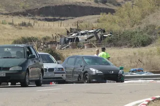 Accidente en la rotonda de Buenos Aires