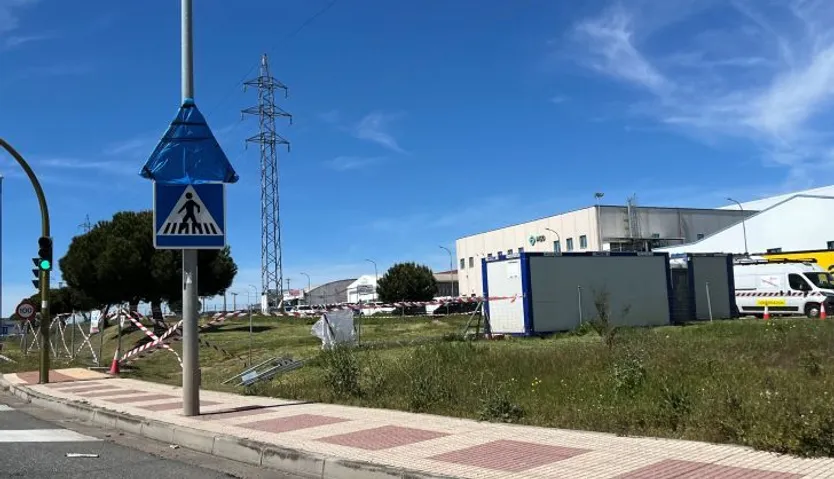 Obras pasarela peatonal Ronda Sur Carbajosa