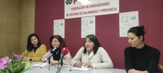 Representantes de FEVESA en una rueda de prensa