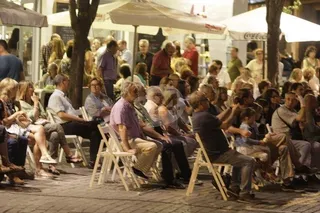 Concierto de Laurent Lavigne Trío en la plaza del Oeste