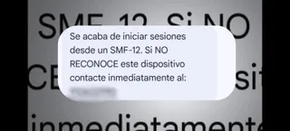 SMS enviado suplantando a entidades bancarias. FOTO: S24H