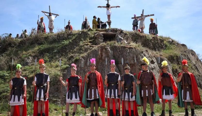La ‘Pasión viviente’ vuelve a protagonizar el Viernes Santo en Serradilla del Arroyo | Foto ICAL