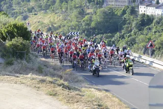Primeros kilómetros de la salida de la Marcha Bedelalsa en 2019