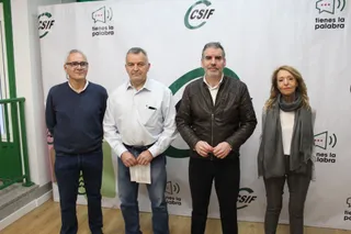 Reunión del Consejo Sindical de CSIF Salamanca con el presidente autonómico Benjamín Castro