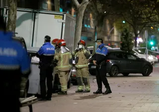 Imagen del dispositivo montado el sábado noche | Fotografía: ICAL
