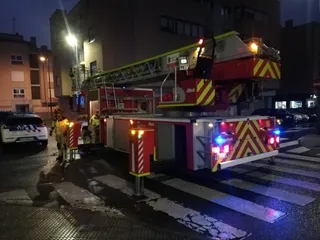 Bomberos y Policía Local en Santa Marta