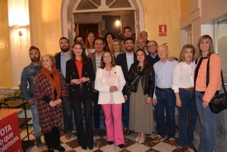Miembros del PSOE de Salamanca junto a la ministra de Justicia, Pilar Llop | Agencia ICAL