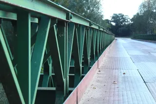 Puente Bailey sobre el río Tormes en Almenara (1)