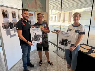 Exposición sobre el ferrocarril en Guijuelo