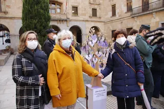 Minuto de silencio a las puertas de la subdelegación de Gobierno por el día de la Violencia de Género