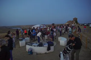 Actividad de observación astronómica en Alba de Tormes