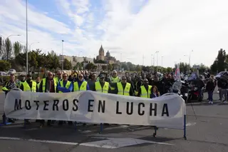 Manifestación de moteros