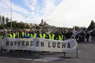 Manifestación de moteros