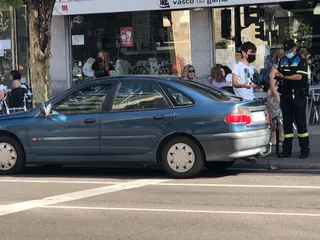 Accidente de tráfico en la Avenida Mirat