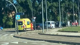 Dos heridos en un accidente de tráfico entre varios vehículos en Santa Marta de Tormes