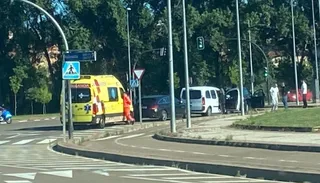 Dos heridos en un accidente de tráfico entre varios vehículos en Santa Marta de Tormes