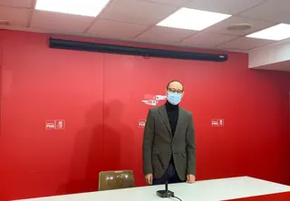 David Serrada en la mañana de este lunes en la rueda de prensa.