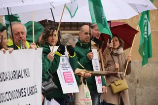 Concentración de CSIF frente a la Subdelegación de Salamanca