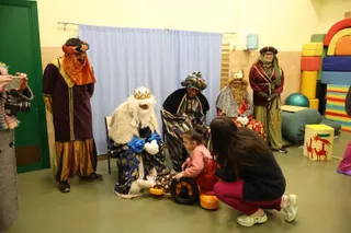 Visita de los Reyes Magos a Aspace en Villamayor